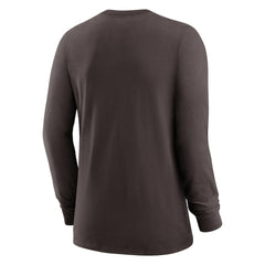 Cleveland Browns Women's Prime Split Long Sleeve T-Shirt Brown - Nike