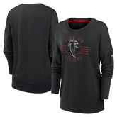 Atlanta Falcons Women's Rewind Playback Icon Performance Pullover Sweatshirt Black - Nike