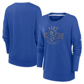 Los Angeles Rams Women's Rewind Playback Icon Performance Pullover Sweatshirt Royal - Nike