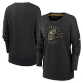 New Orleans Saints Women's Rewind Playback Icon Performance Pullover Sweatshirt Black - Nike