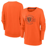 Chicago Bears Women's Rewind Playback Icon Performance Pullover Sweatshirt Orange - Nike
