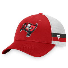 Tampa Bay Buccaneers Iconic Team Stripe Trucker Snapback Hat Red/White - Fanatics