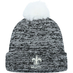 New Orleans Saints Women's Iconic Cuffed Knit Hat with Pom Black - Fanatics