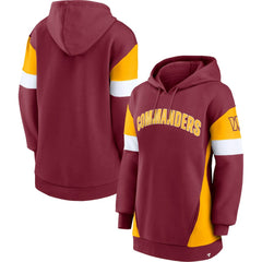 Washington Commanders Women's Lock It Down Pullover Hoodie Burgundy/Gold - Fanatics