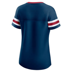 Houston Texans Women's Original State Lace-Up T-Shirt Navy - Fanatics