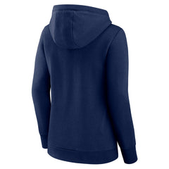 Tennessee Titans Women's Iconic Cotton Fleece Checklist Pullover Hoodie Navy - Fanatics