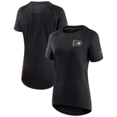 Philadelphia Flyers - Fanatics Women's Authentic Pro Rink Raglan Tech T-Shirt Black