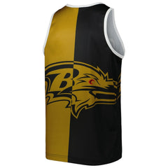 Ray Lewis Baltimore Ravens Retired Player Graphic Tank Top Black/Gold - Mitchell & Ness