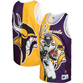 Randy Moss Minnesota Vikings Retired Player Graphic Tank Top Purple/Gold - Mitchell & Ness