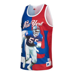 Lawrence Taylor New York Giants Retired Player Graphic Tank Top Royal/Red - Mitchell & Ness