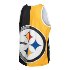 Troy Polamalu Pittsburgh Steelers Retired Player Graphic Tank Top Black/Gold - Mitchell & Ness