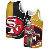 Jerry Rice San Francisco 49ers Retired Player Graphic Tank Top Black/Gold - Mitchell & Ness