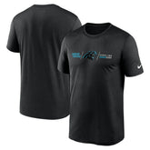 Carolina Panthers Horizontal Lockup Legend Performance T-Shirt Black - Nike