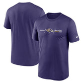 Baltimore Ravens Horizontal Lockup Legend T-Shirt Purple - Nike