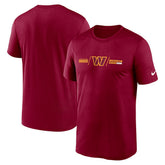 Washington Commanders Horizontal Lockup Legend T-Shirt Burgundy - Nike