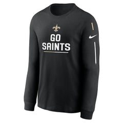 New Orleans Saints Team Slogan Long Sleeve T-Shirt Black - Nike