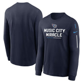 Tennessee Titans Team Slogan Long Sleeve T-Shirt Navy - Nike