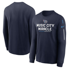 Tennessee Titans Team Slogan Long Sleeve T-Shirt Navy - Nike