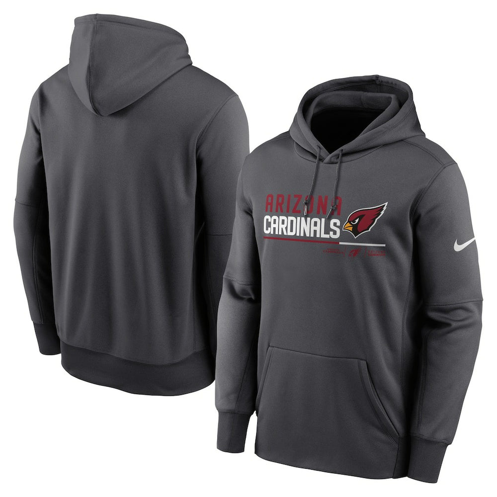 Arizona Cardinals Prime Logo Name Split Pullover Hoodie Anthracite - Nike