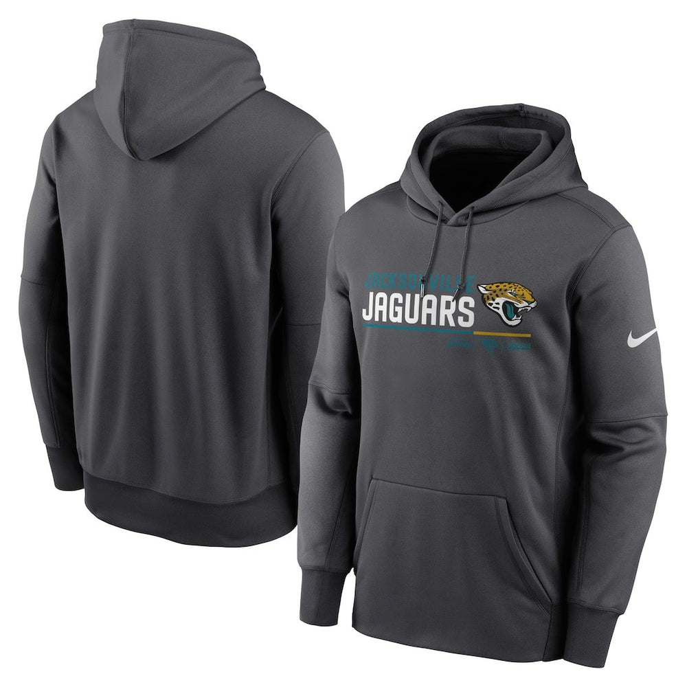 Jacksonville Jaguars Prime Logo Name Split Pullover Hoodie Anthracite - Nike