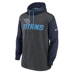 Tennessee Titans Surrey Legacy Pullover Hoodie Heathered Charcoal/Navy - Nike