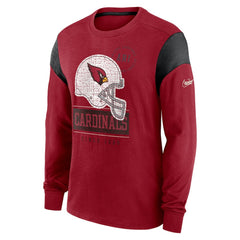 Arizona Cardinals Rewind Playback Helmet Long Sleeve T-Shirt Cardinal - Nike