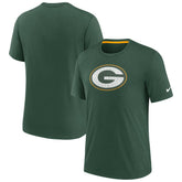 Green Bay Packers Rewind Playback Logo Tri-Blend T-Shirt Green - Nike