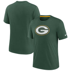 Green Bay Packers Rewind Playback Logo Tri-Blend T-Shirt Green - Nike