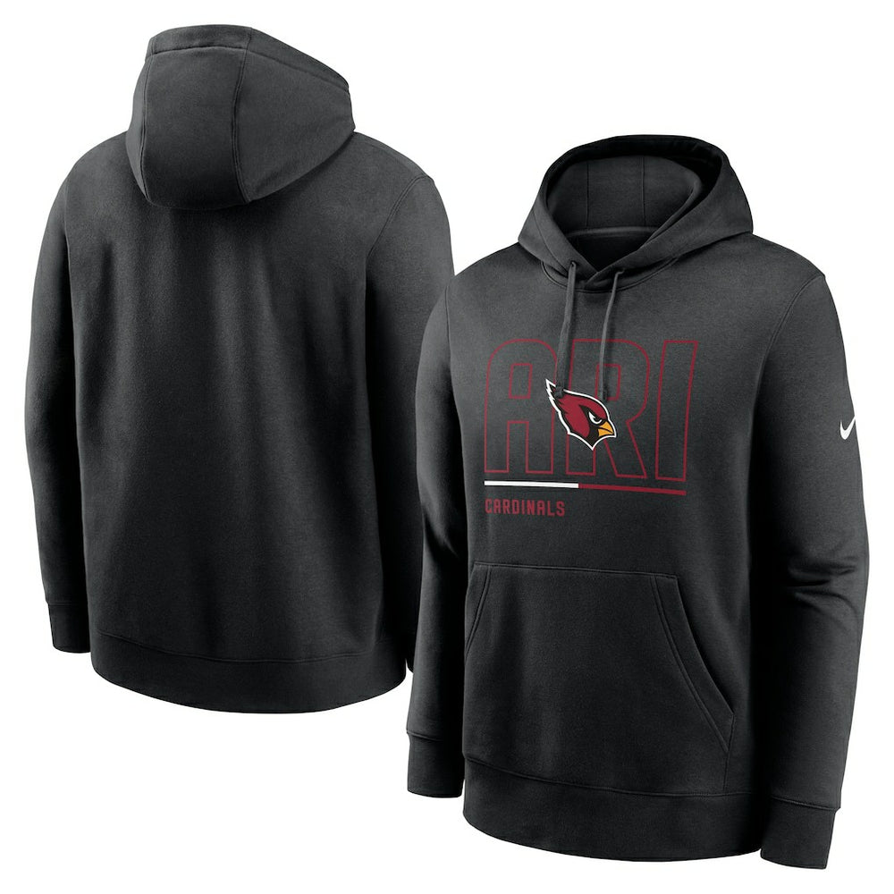 Arizona Cardinals City Code Club Fleece Pullover Hoodie Black - Nike