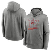 Tampa Bay Buccaneers City Code Club Fleece Pullover Hoodie Heathered Gray - Nike