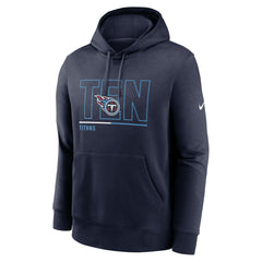 Tennessee Titans City Code Club Fleece Pullover Hoodie Navy - Nike