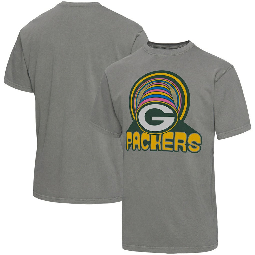 Green Bay Packers Junk Food Wonderland Infinity Vibe T-Shirt Graphite - NFL