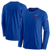 Buffalo Bills Sideline Lockup Performance Pullover Sweatshirt Royal - Nike