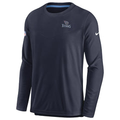 Tennessee Titans Sideline Lockup Performance Pullover Sweatshirt Navy - Nike