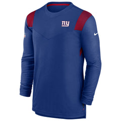 New York Giants Sideline Tonal Logo Performance Player Long Sleeve T-Shirt Royal - Nike