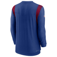 New York Giants Sideline Tonal Logo Performance Player Long Sleeve T-Shirt Royal - Nike