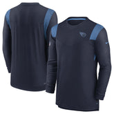 Tennessee Titans Sideline Tonal Logo Performance Player Long Sleeve T-Shirt Navy - Nike