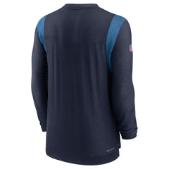 Tennessee Titans Sideline Tonal Logo Performance Player Long Sleeve T-Shirt Navy - Nike