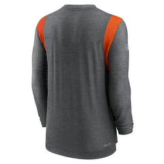 Cleveland Browns Sideline Tonal Logo Performance Player Long Sleeve T-Shirt Charcoal - Nike