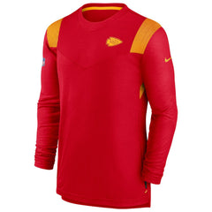 Kansas City Chiefs Sideline Tonal Logo Performance Player Long Sleeve T-Shirt Red - Nike