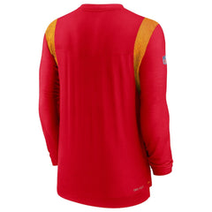 Kansas City Chiefs Sideline Tonal Logo Performance Player Long Sleeve T-Shirt Red - Nike