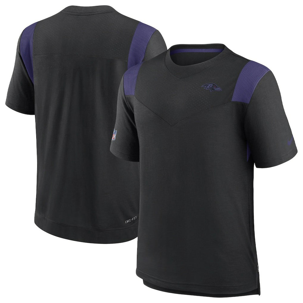 Baltimore Ravens Sideline Tonal Logo Performance Player T-Shirt Black - Nike