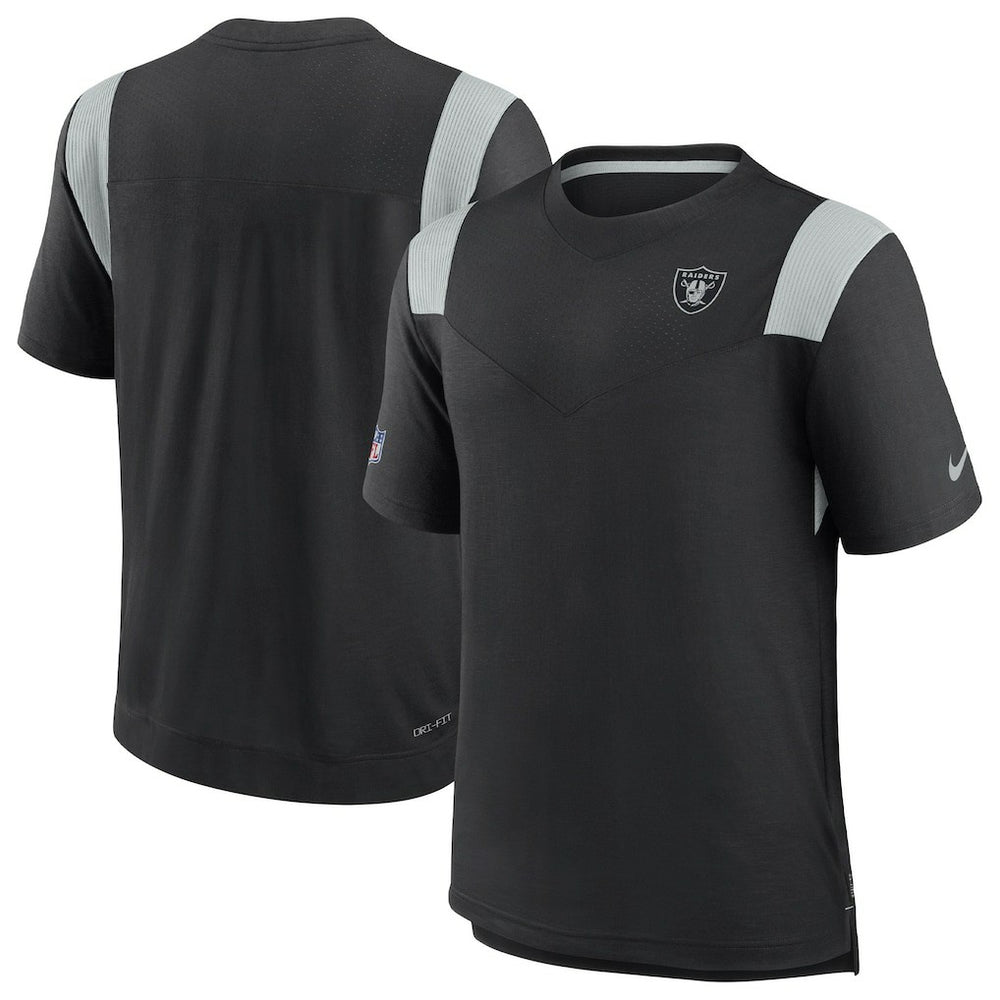 Las Vegas Raiders 2022 Sideline Tonal Logo Performance Player T-Shirt Black - Nike