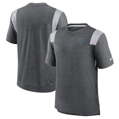 Indianapolis Colts Sideline Tonal Logo Performance Player T-Shirt Heather Charcoal - Nike