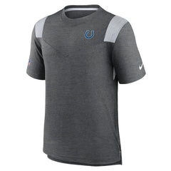 Indianapolis Colts Sideline Tonal Logo Performance Player T-Shirt Heather Charcoal - Nike