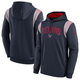 Houston Texans Sideline Athletic Stack Performance Pullover Hoodie Navy - Nike