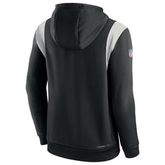 New Orleans Saints Sideline Athletic Stack Performance Pullover Hoodie Black - Nike