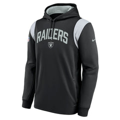 Las Vegas Raiders Sideline Athletic Stack Performance Pullover Hoodie Black - Nike