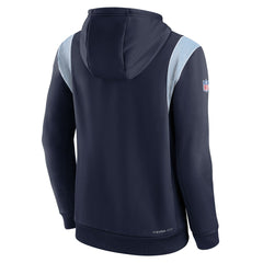 Tennessee Titans Sideline Athletic Stack Performance Pullover Hoodie Navy - Nike