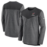 Arizona Cardinals Sideline Lockup Performance Quarter-Zip Top Charcoal - Nike